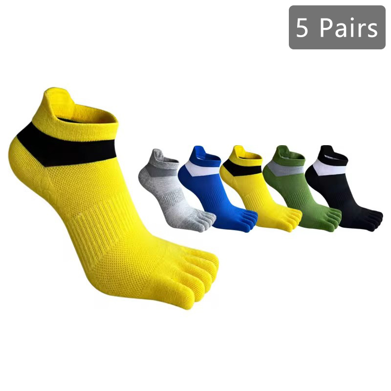 Home Barca - 1/5 pares homem barco meias dedo