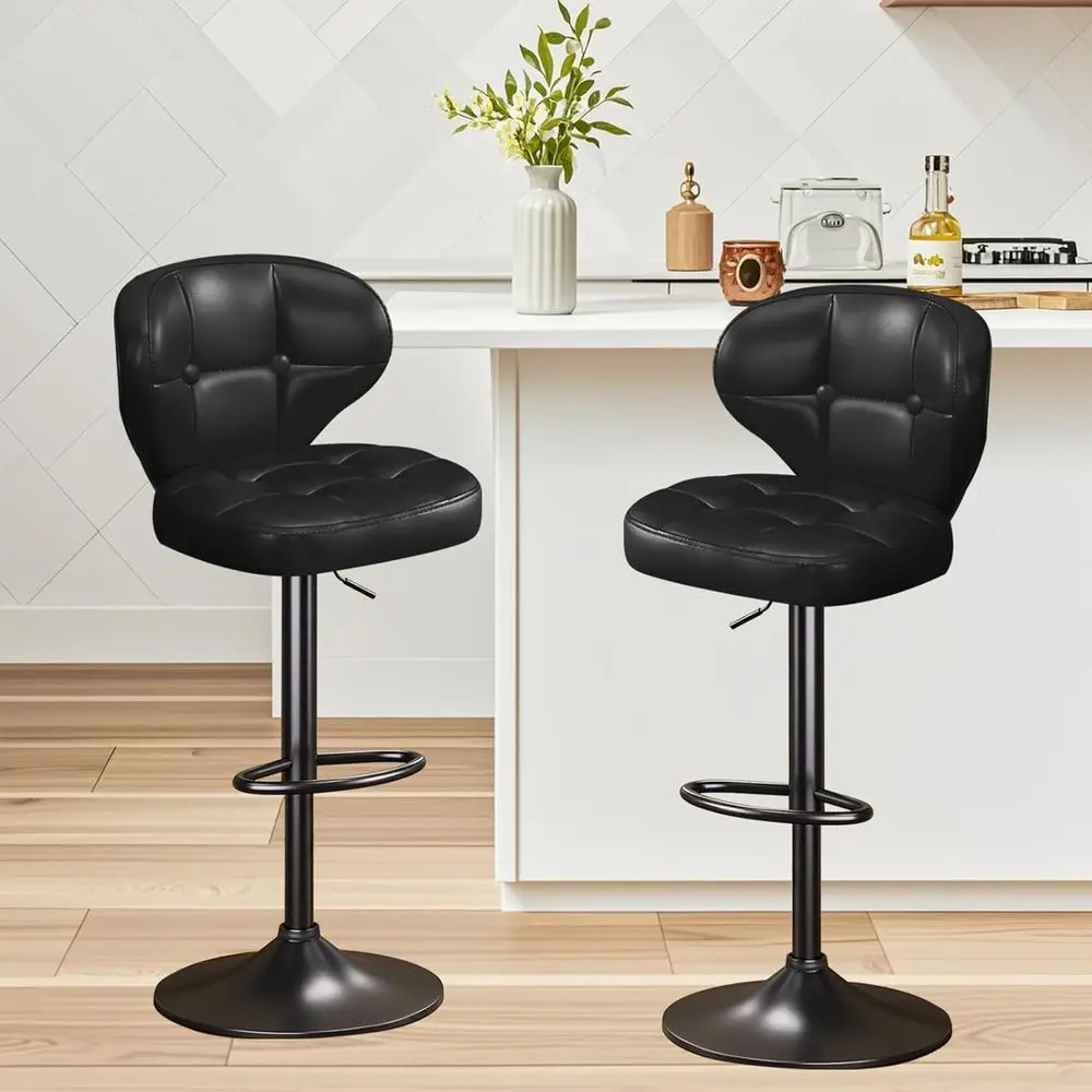 Home Bar Stools - Conjunto de 2 Banquetas Giratórias Ajustáveis,