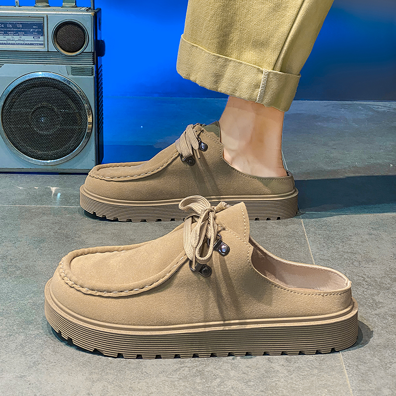 Home Barca - Plataforma mules homens sem costas mocassins