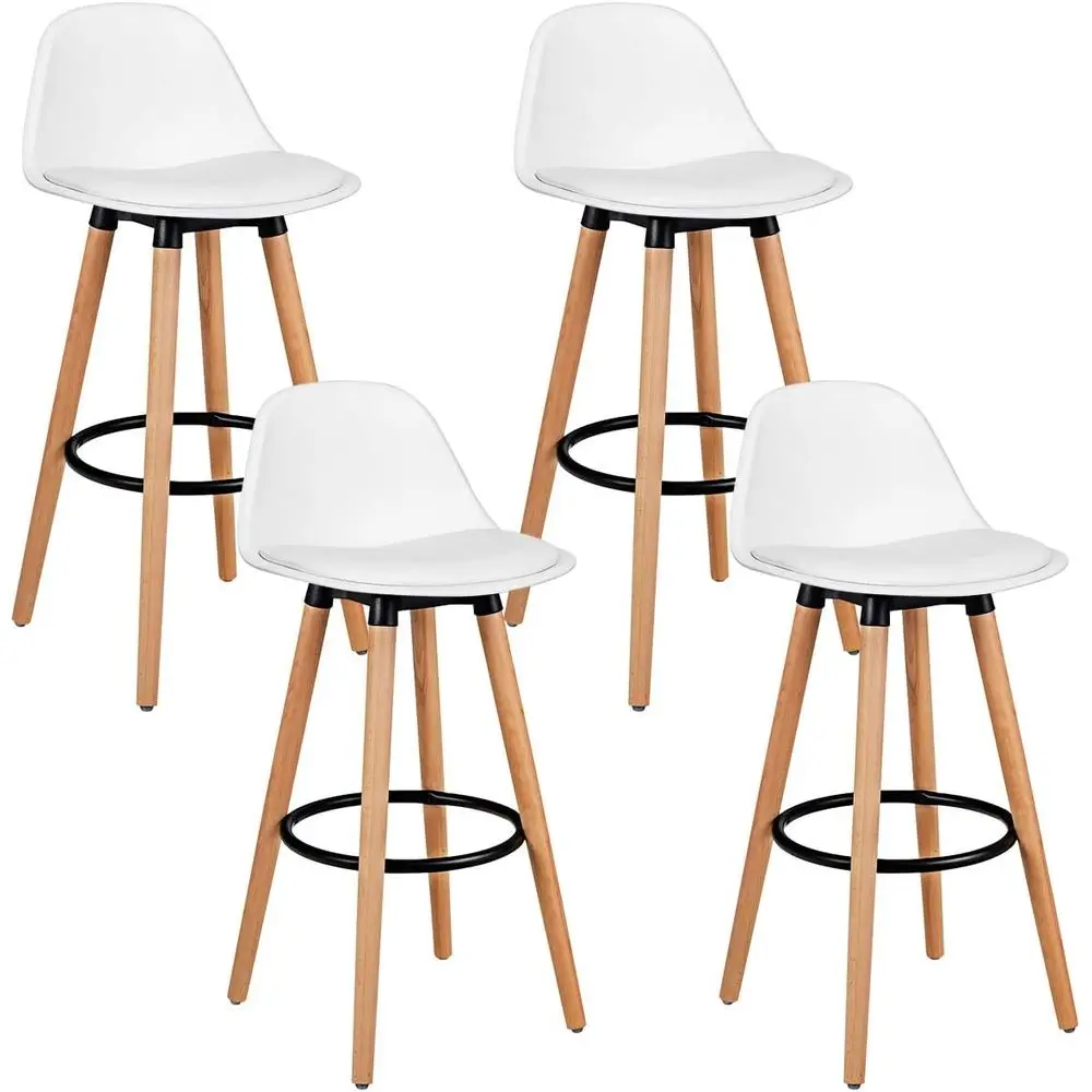 Home Bar Stools - Conjunto de 4 Banquetas com Assentos