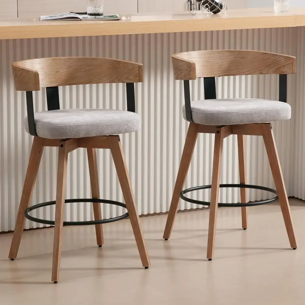 Home Bar Stools - Conjunto de 2 Banquetas de Bar