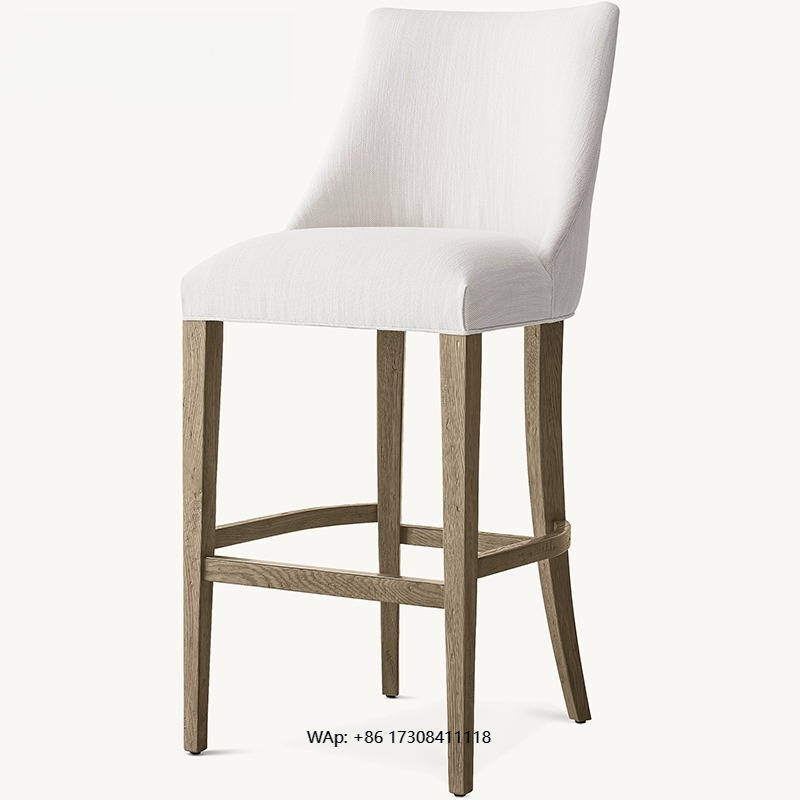 Home Bar Stools - Cadeira de bar de madeira maciça