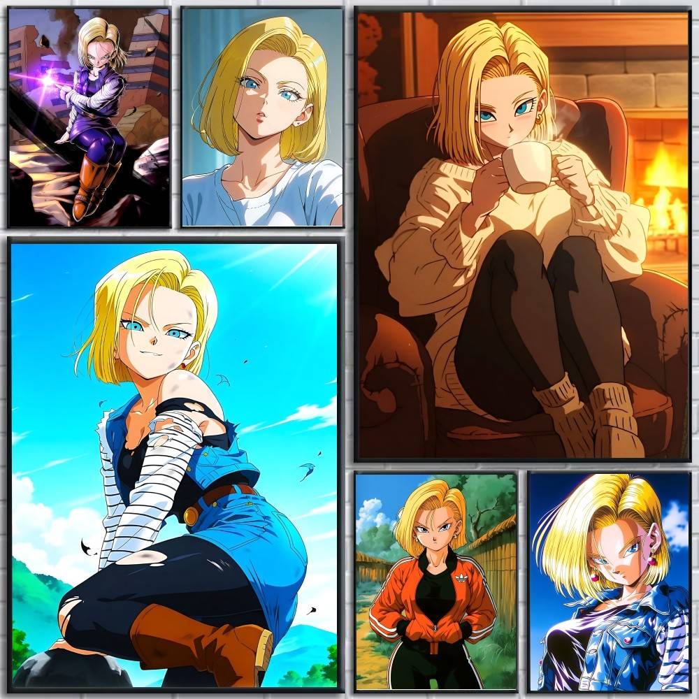 Home Bar Android - Pôsteres Anime DRAGON BALL Android 18,