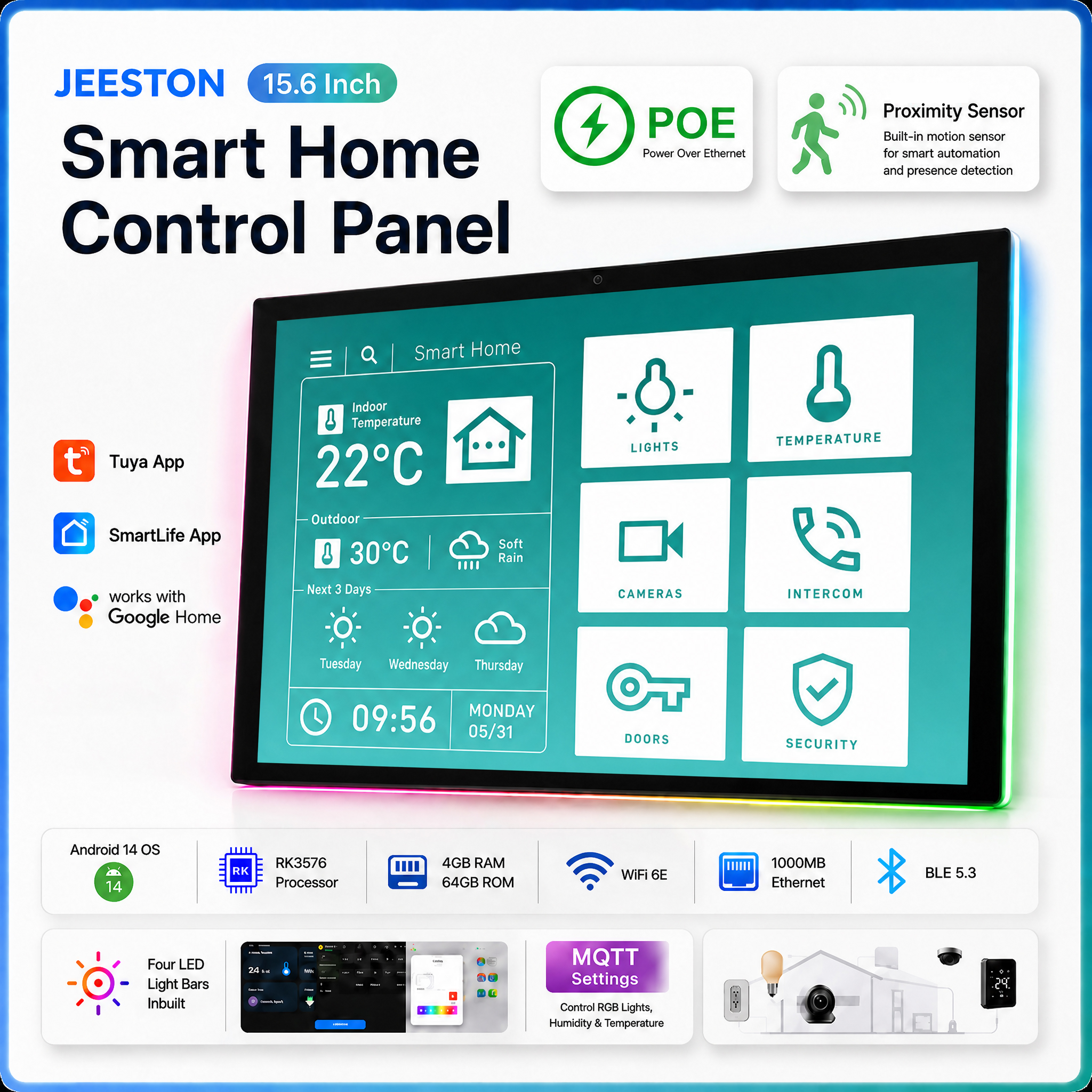 Home Bar Android - Tablet Android 14 de 15.6 Polegadas