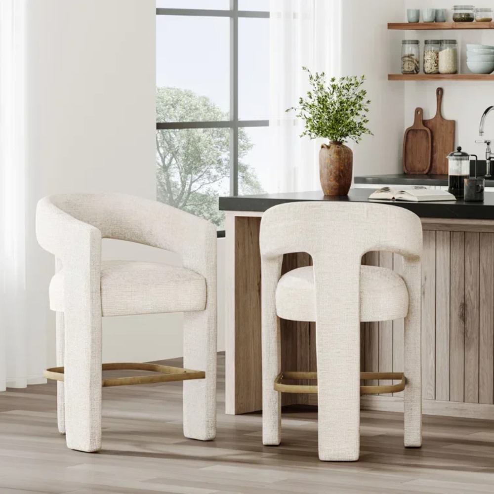 Home Bar Stools - Cadeira alta estofada moderna do bar