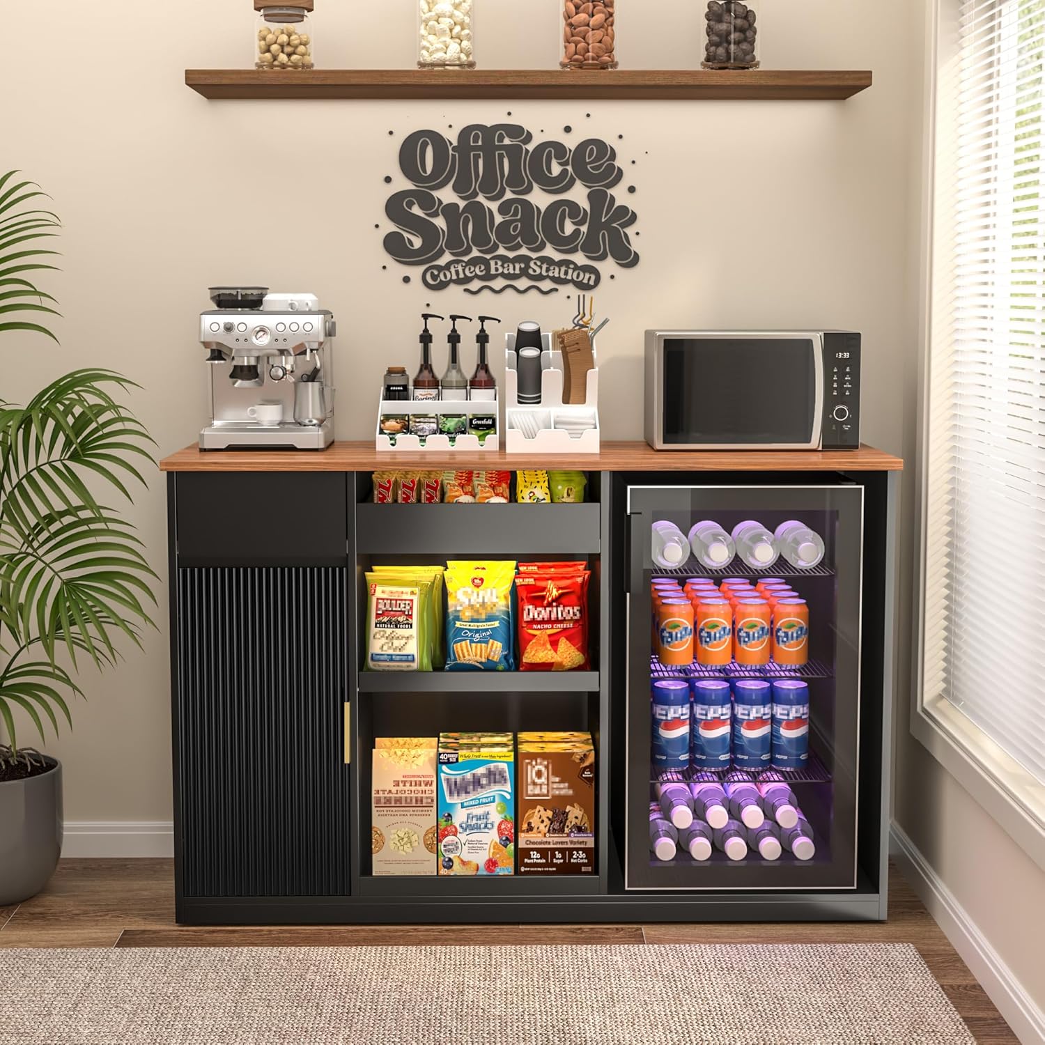 Home Bar And Fridge - Armário para Lanches com Espaço para