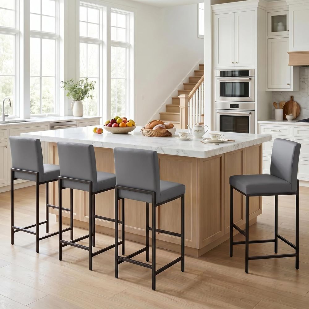 Home Bar Stools - Conjunto de 4 Banquetas de Bar