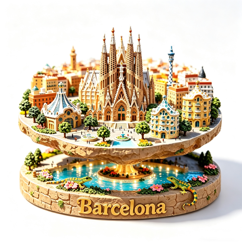 Home Barcelona - Imãs de Metal da Espanha, Souvenirs