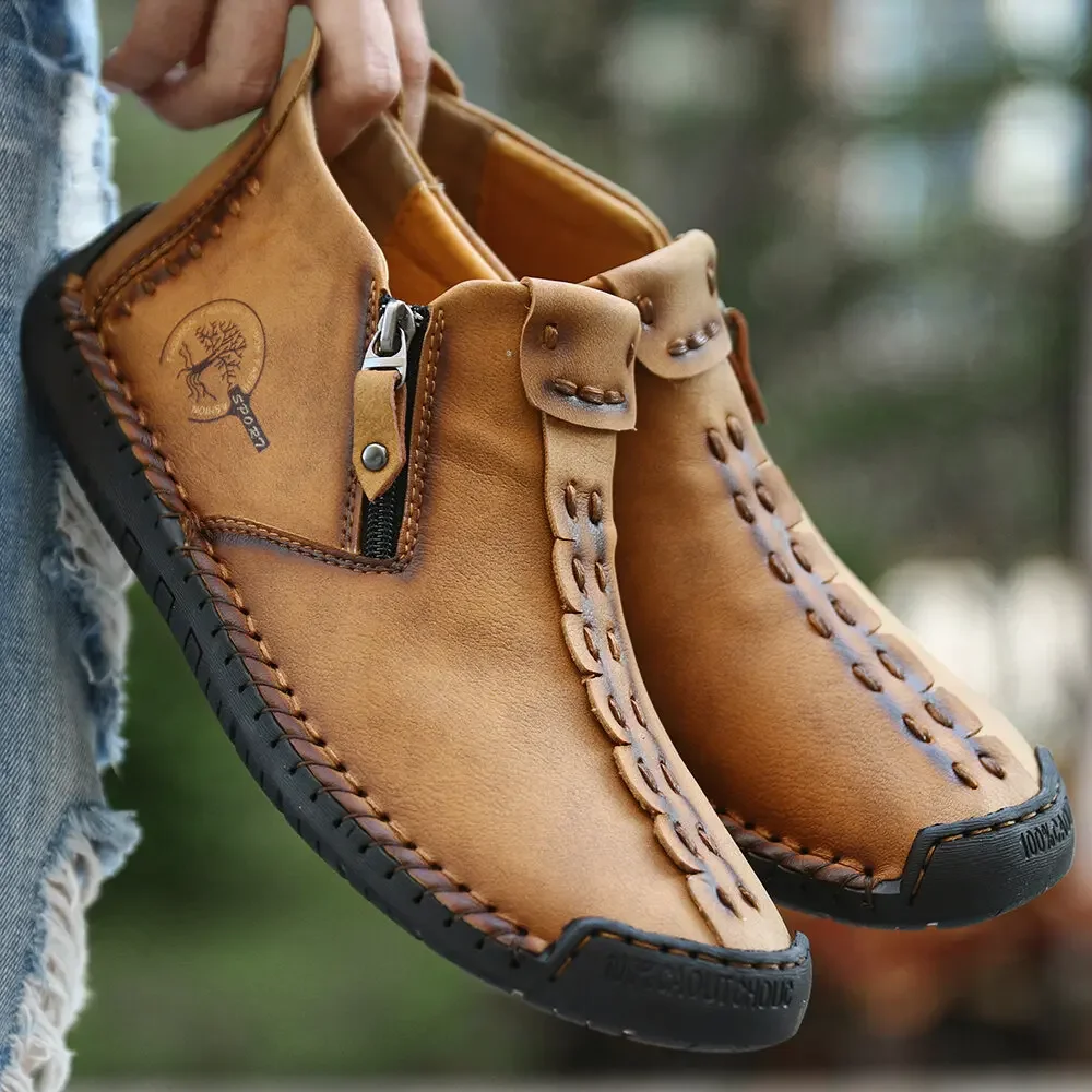 Botas masculinas artesanais ca - Home Barca avaliação e preço
