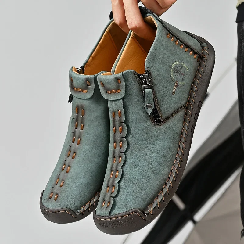 Botas masculinas artesanais ca - Home Barca avaliação e preço