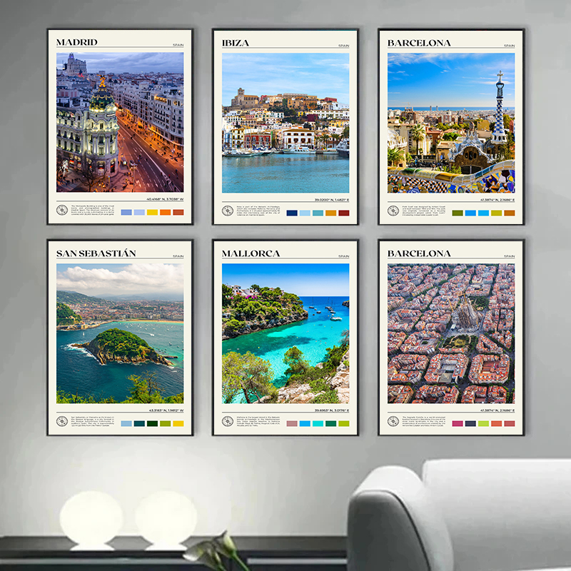 Pôster de Paisagens da Espanha - Home Barcelona avaliação e preço