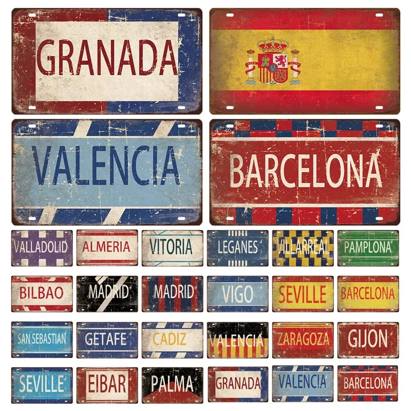 Placa de metal para licentes d - Home Barcelona avaliação e preço