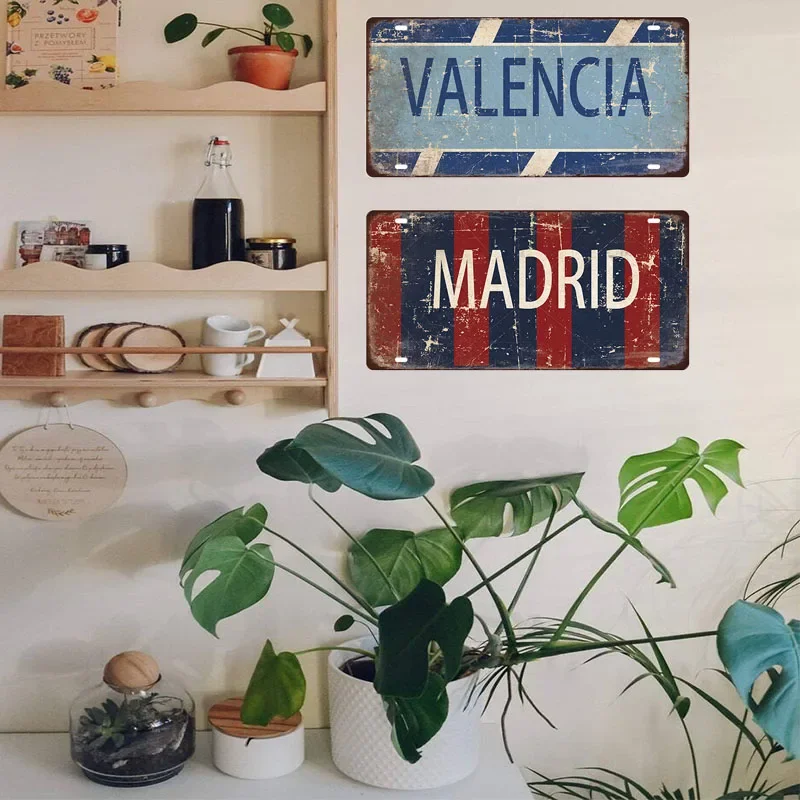 Placa de metal para licentes d - Home Barcelona avaliação e preço