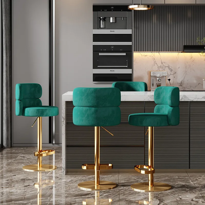 Para luxo moderno de aço inoxi - Home Bar Stools avaliação e preço