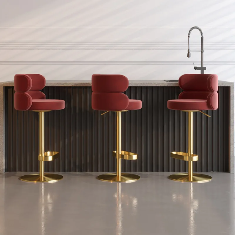 Para luxo moderno de aço inoxi - Home Bar Stools avaliação e preço