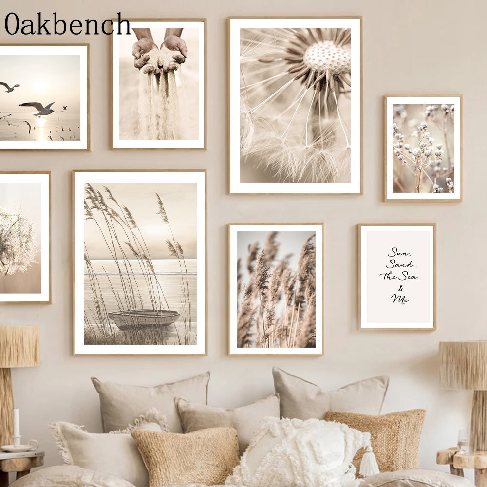 Bege Paisagem Wall Art, Reed D - Home Barca avaliação e preço