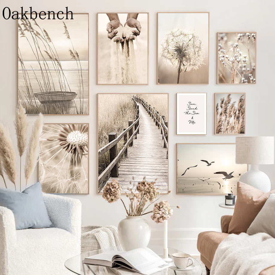 Bege Paisagem Wall Art, Reed D - Home Barca avaliação e preço