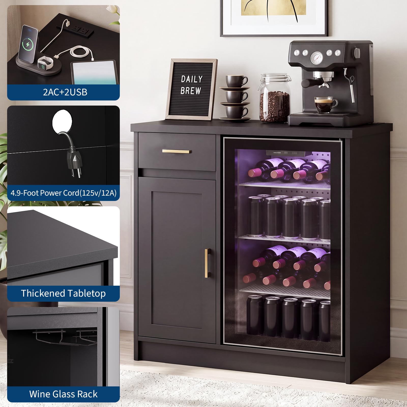 Armário de Bar Estilo Fazenda  - Home Bar And Fridge avaliação e preço
