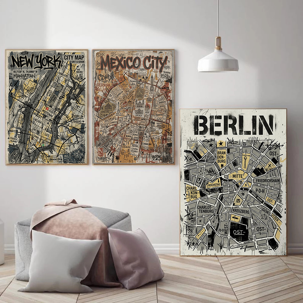 Pôsteres Urbanos Estilo Grafit - Home Barcelona avaliação e preço