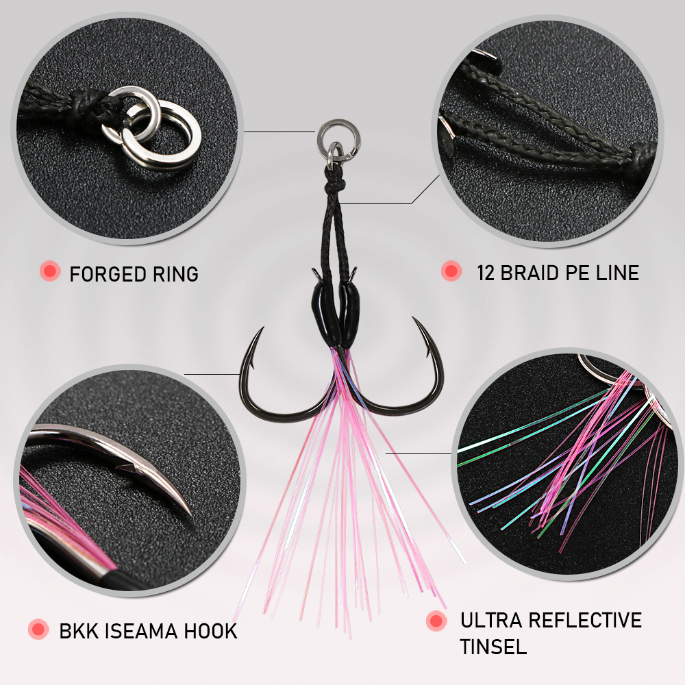 JIGGING PRO 2 pares de ganchos - Jigger Double Sided avaliação e preço