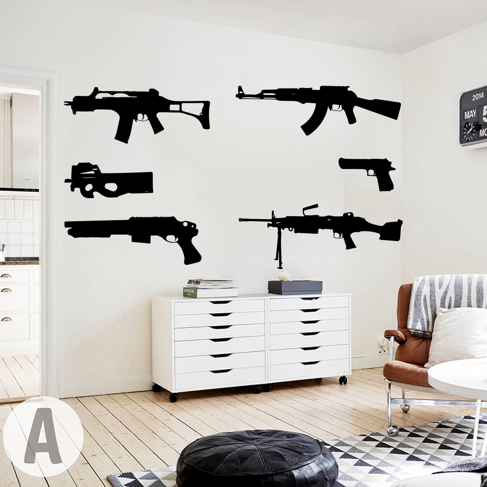 Conjunto de 6 armas decalque d - Smoking Gun Kit avaliação e preço