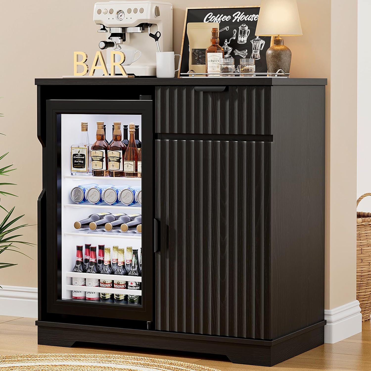 Armário Bar Flutuante para Caf - Home Bar And Fridge avaliação e preço