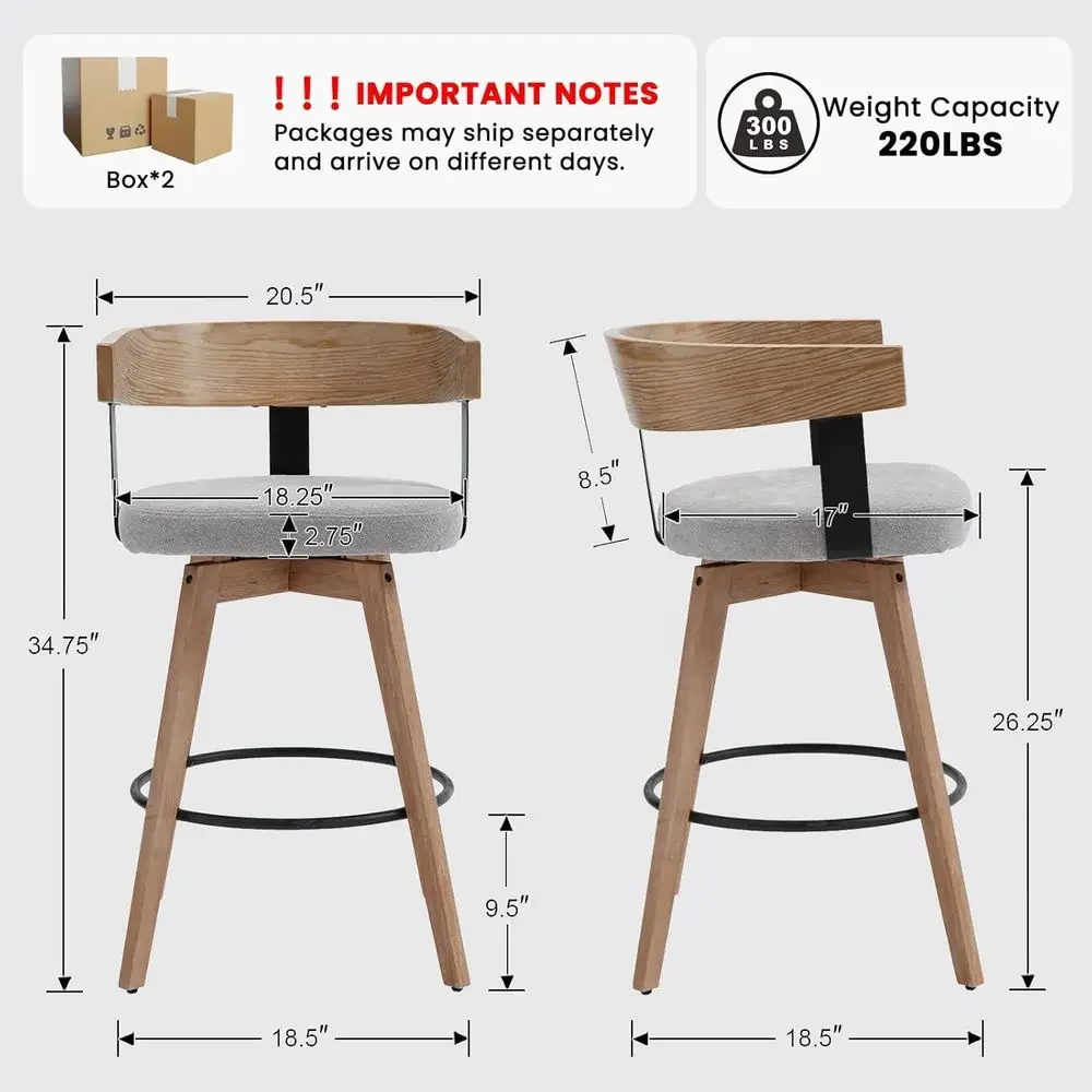 Conjunto de 2 Banquetas de Bar - Home Bar Stools avaliação e preço