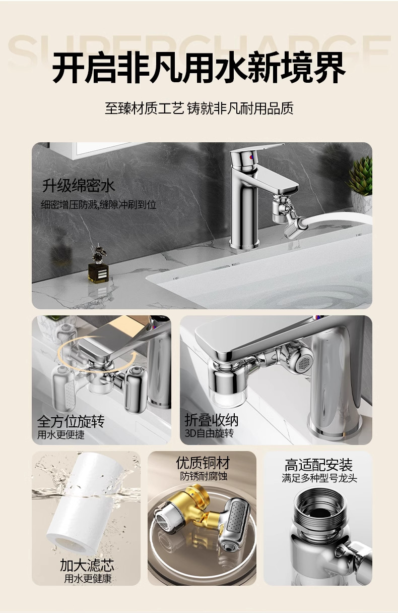 Novo Metal 1440 ° Filtro de ro - Home Bar Sink avaliação e preço