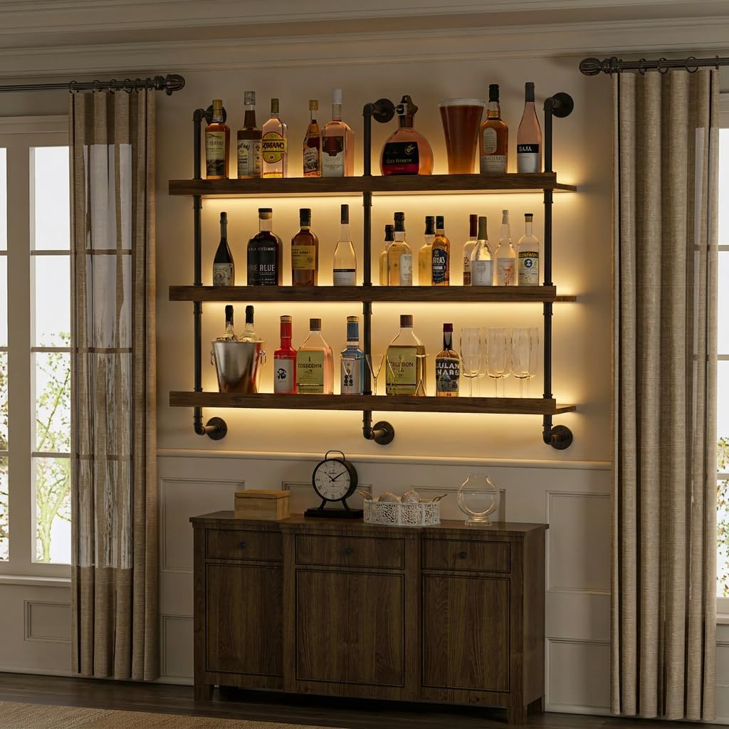 Suporte de parede para garrafa - Home Bar Shelf avaliação e preço