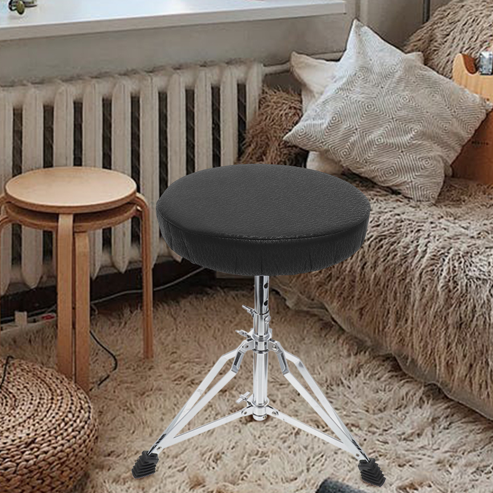 Capa elástica preta grossa par - Home Bar Stools avaliação e preço