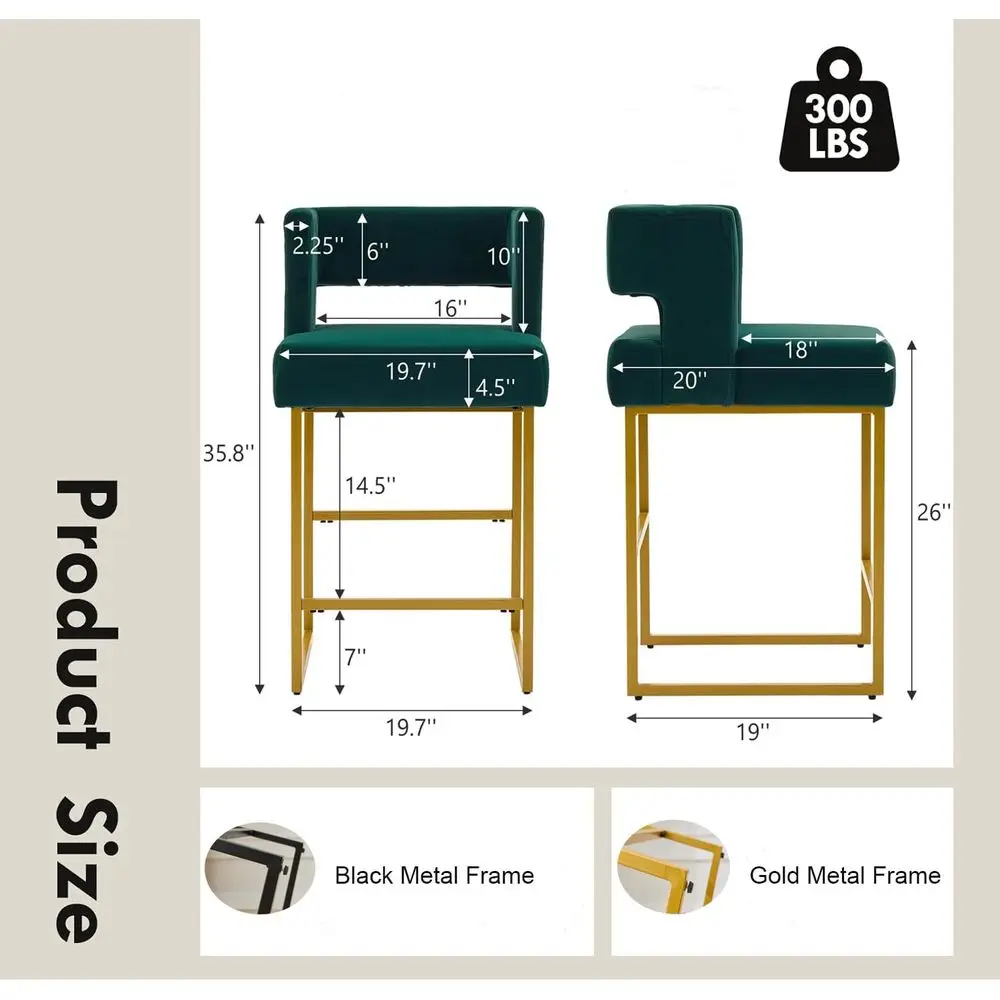 Conjunto de 2 Banquetas de Vel - Home Bar Stools avaliação e preço