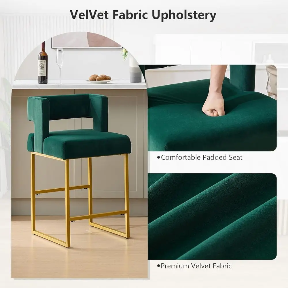 Conjunto de 2 Banquetas de Vel - Home Bar Stools avaliação e preço