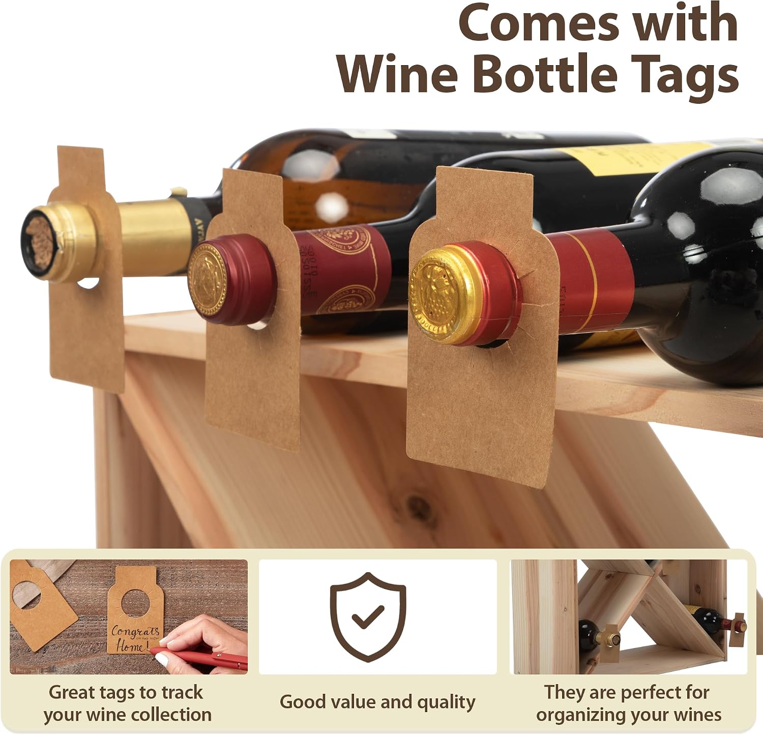 Suporte para 96 Garrafas de Vi - Home Bar Shelf avaliação e preço