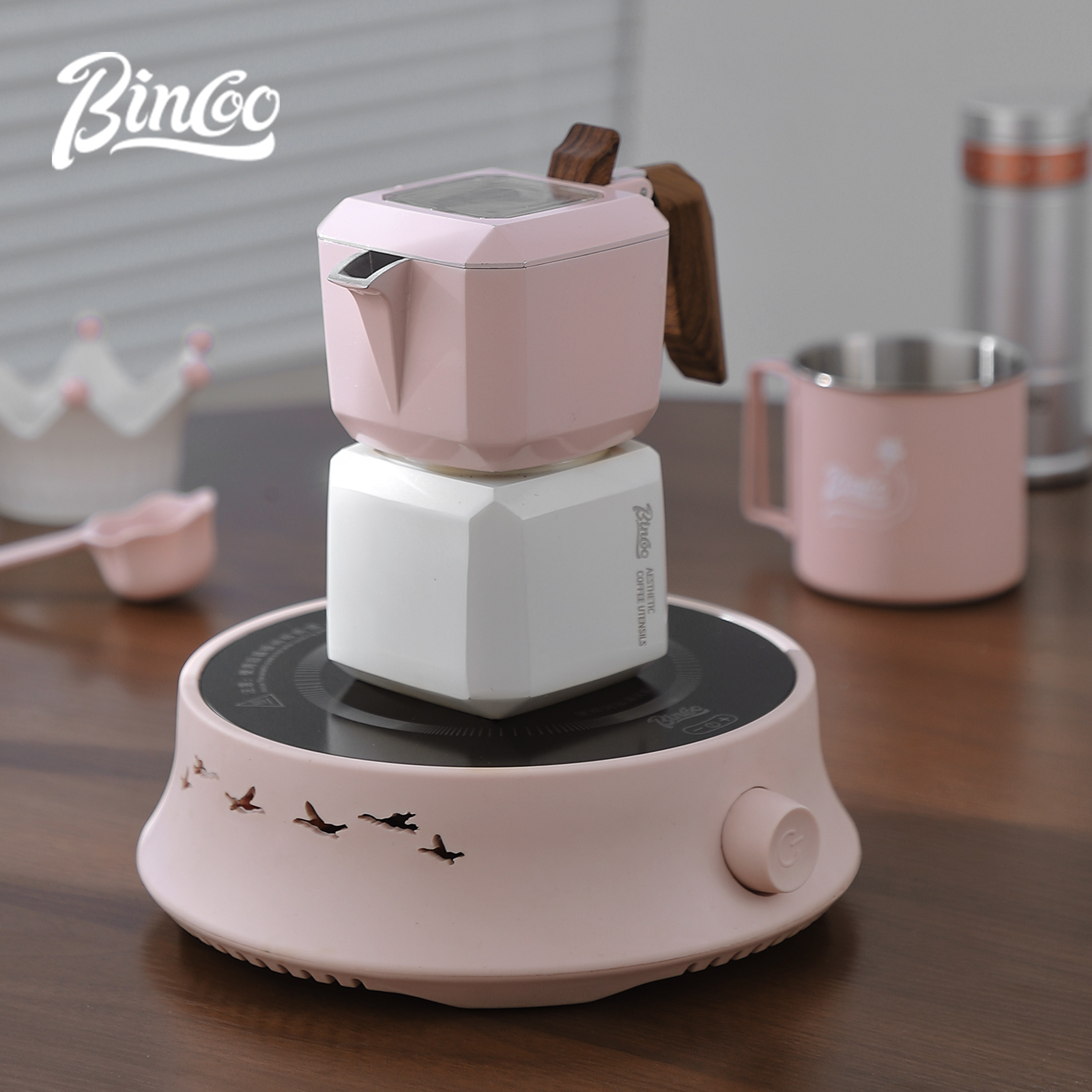 Bincoo válvula dupla moka pote - Home Barista avaliação e preço