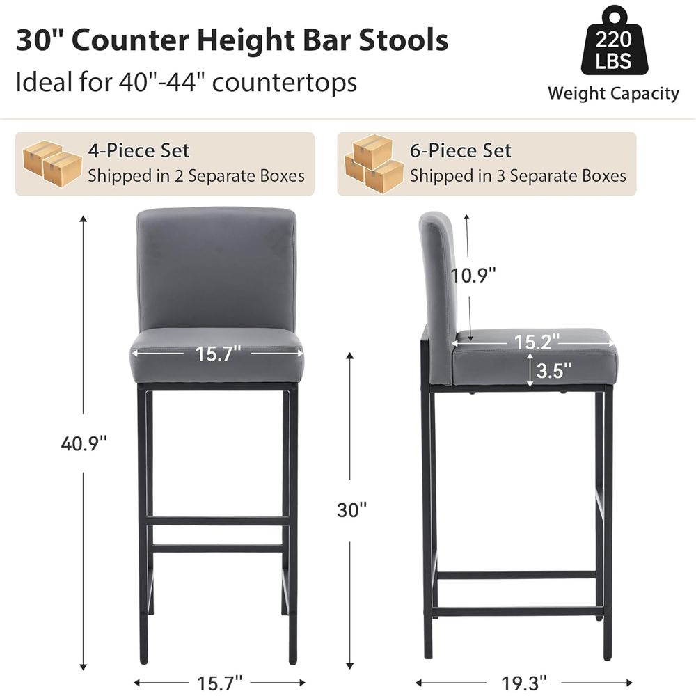 Conjunto de 4 Banquetas de Bar - Home Bar Stools avaliação e preço