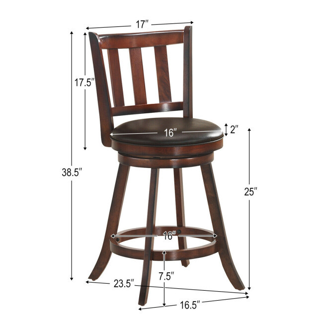 Conjunto de 2 Cadeiras de Bar  - Home Bar Stools avaliação e preço